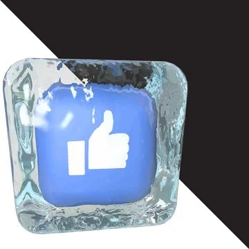 Like inside an ice cube Stock Illustration