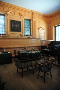 Inside independence hall Stock Photos
