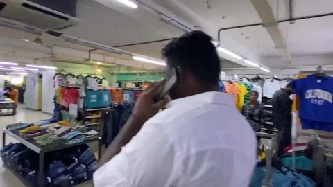 Inside Of An Indian Shopping Complex Busy Peoples Doing Shopping . Stock Footage 216843239