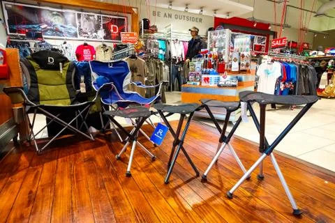 Inside Interior of a Camping Store Photos