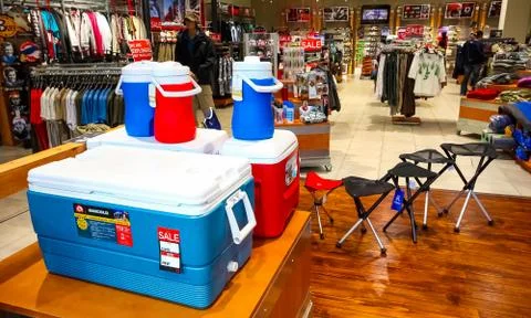 Inside Interior of a Camping Store Photos