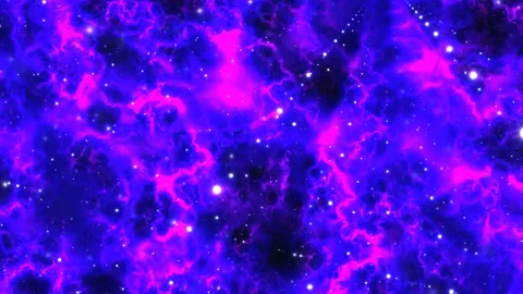 Inside Interior Galactic Cluster Nebula Stock-Footage 139737251