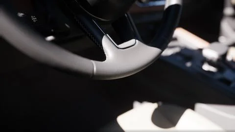 Inside Interior of prestige modern car Illustrazione stock