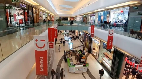 Inside Iryamim mall Stock Footage 101441428
