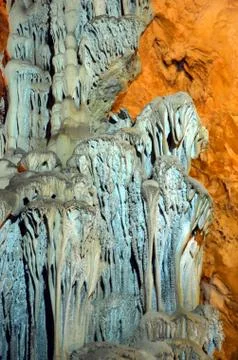 Inside the Ispingoli Cave karst in Sardinia Italy Stock Photos