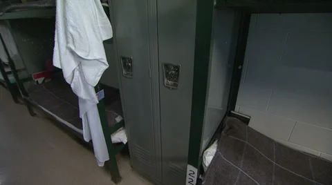 Inside Jail Living Quarters Stock Footage 37911628