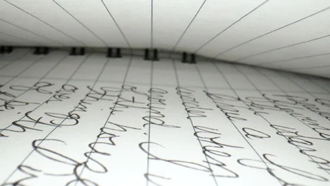 Inside a journal Stock Footage 105462410