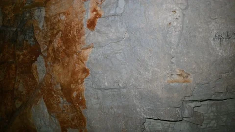 Inside the karst cave in Slovenia Stock Footage 150960967
