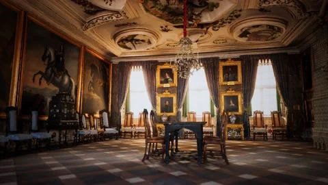 Inside the kings hall interior Stock Footage 138939158