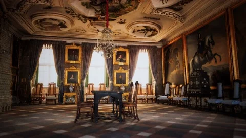 Inside the kings hall interior Stock Footage 140469508