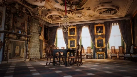 Inside the kings hall interior Stockbeeldmateriaal 143426607