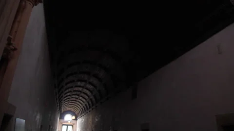 Inside Knights of the Templar (Convents of Christ) Castle Stock Footage 56860264