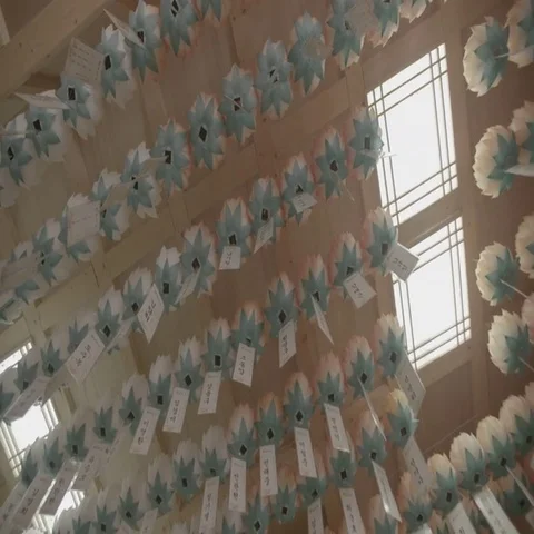 Inside Korean Temple In Seoul Video stock 69548926
