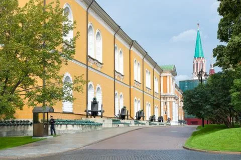 Inside the Kremlin. Arsenal building Stock Photos