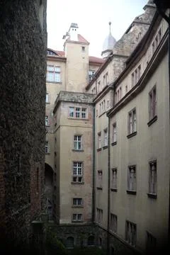 Inside the Ksiaz castle Stock Photos