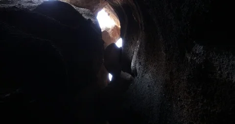 Inside lapillis of the Malacara Hydromagmatic volcano Video stock 91669698