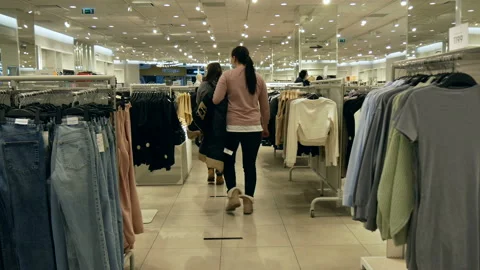 Inside large supermarket. Stock Footage 167834911