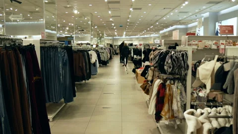 Inside large supermarket. Stock Footage 167834990