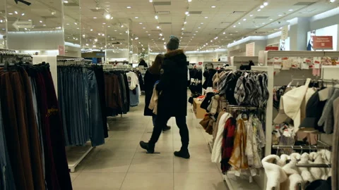 Inside large supermarket. Stock Footage 167835074