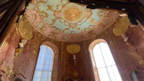 Inside Library Of Frederick The Great Sanssouci Palace Potsdam Dec 28 2023 Stock Footage 337244339