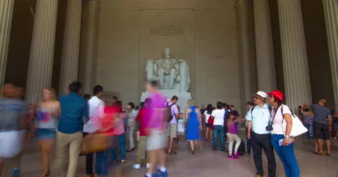 Inside the Lincoln Memorial Stock Footage 40971510