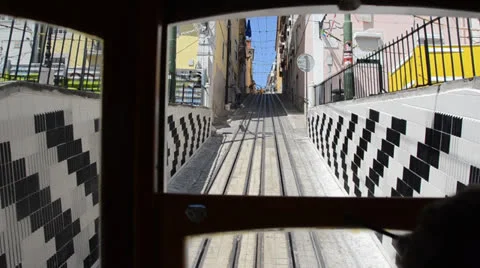 Inside Lisbon classic tram Stock-Footage 25934236