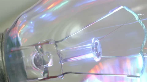 Inside look of the bulb wires Video stock 46426866