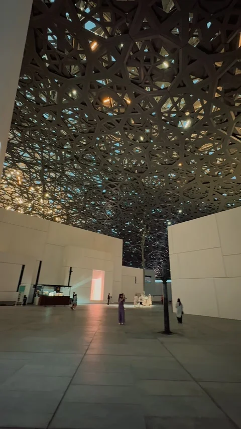 Inside the Louvre Abu Dhabi 9 (Editorial) Stock Footage 327469969