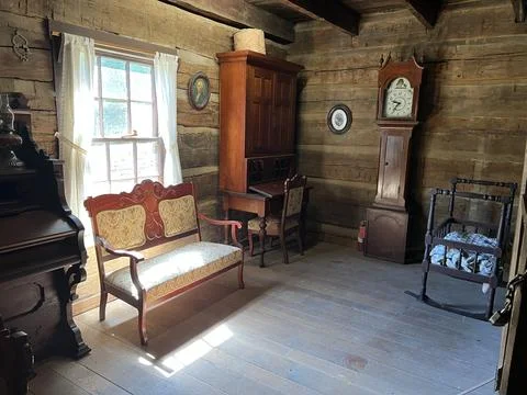 Inside Lower Residence in Spring Mill State Park Foto stock