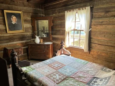 Inside Lower Residence in Spring Mill State Park Stock Photos