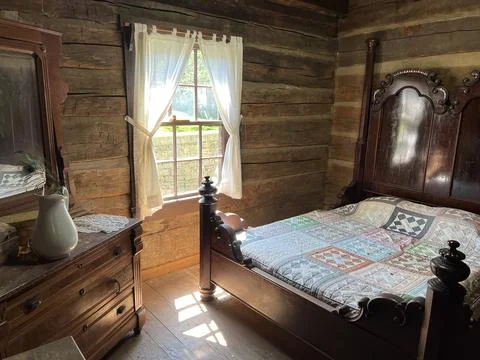 Inside Lower Residence in Spring Mill State Park Stock Photos