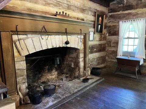 Inside Lower Residence in Spring Mill State Park Stock Photos