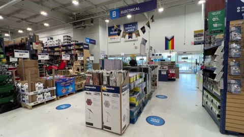 Inside a Lowe's Store Stock Footage 197576858