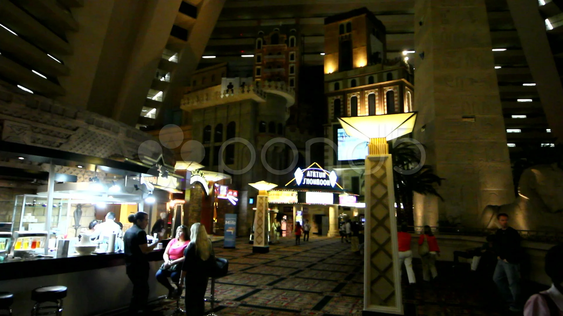 Interior of the Luxor Hotel in Las Vegas Nevada Editorial Image
