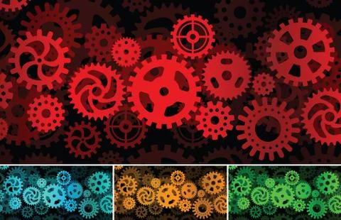 Inside the machine (abstract picture) Stock Illustration