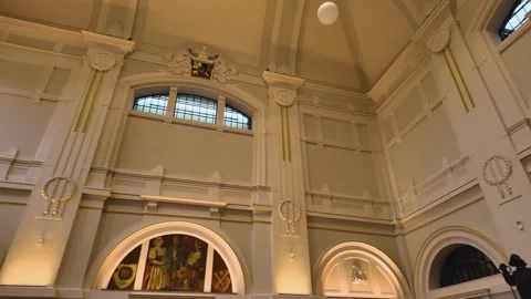 Inside the main train station in the old town of Pilsen Stock Footage 301632994