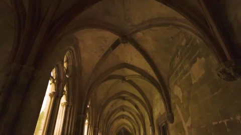 Inside of the Maulbronn Monastery Stock Footage 303003680