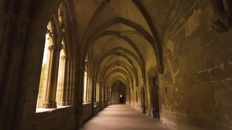 Inside of the Maulbronn Monastery Vídeos de archivo 303019258