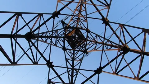 Inside the metal structure Stock Footage 129760811