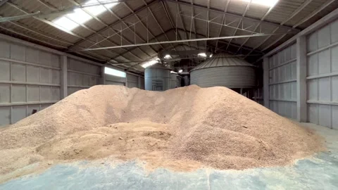 Inside mill - video from factory. Stock Footage 246743944