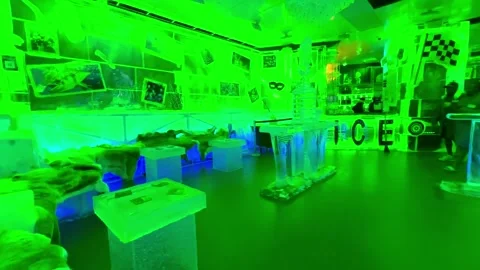 Inside the Minus5  ice bar at the Linq Promenade in Las Vegas Video stock 247216622