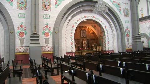 Inside Mission Basilica  Video stock 540646