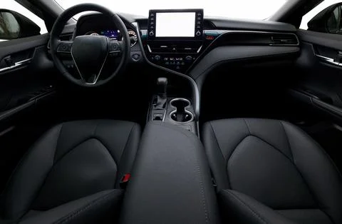 Inside moden car background, car elements and interior wallpaper Stock Illustration