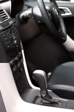 Inside of modern car Stock Photos