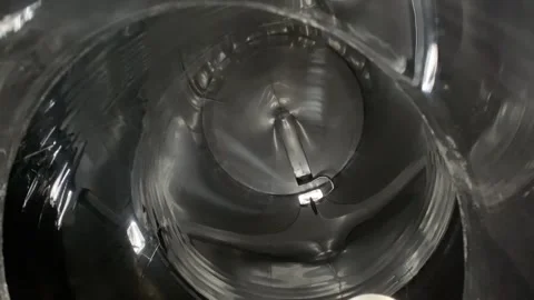 Inside Modern Craft Brewery Steel Tanks For Beer Brewing factory Stock Footage 254047080