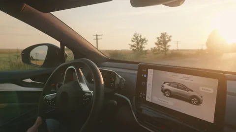 Inside modern vehicle Stock Footage 209513196