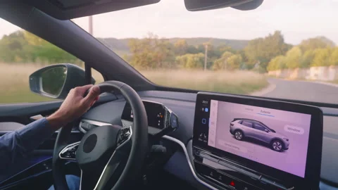 Inside modern vehicle Stock Footage 213520962