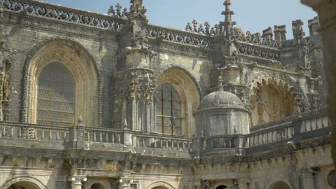 Inside The Monastery of Batalha Stock Footage 163381215