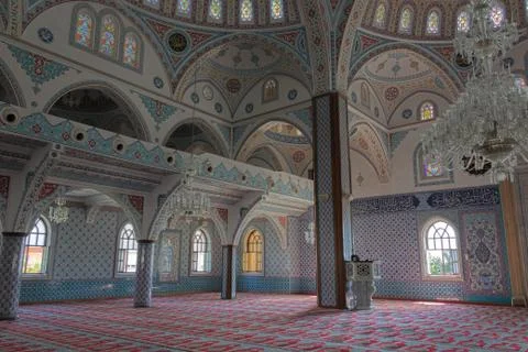 Inside the Mosque in Manavgat. Stock-Fotos