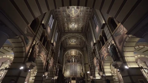 Inside Mosteiro de Sao Bento Sao Paulo Stock Footage 125401011